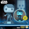 Pop Star Wars Episode VI Return of The Jedi Holographic Luke Skywalker 40th Anniversary Glow in the Dark Vinyl Figure EE Exclusive #615