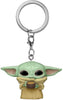Pocket Pop Star Wars Mandalorian the Child with Cup Vinyl Key Chain