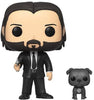 Pop John Wick John Wick Black Suit with Dog Buddy Vinyl Figure #580