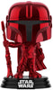 Pop Star Wars Mandalorian Mandalorian Red Metallic Vinyl Figure Target Exclusive #345