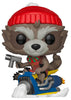 Pop Marvel Holiday Rocket Raccoon w/ Sleigh Vinyl Figure