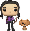 Pop Marvel Studio Hawkeye Kate Bishop with Lucky Pizza Dog Vinyl Figure #1212