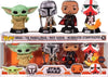 Pop Mandalorian Grogu / Mandalorian / Moff Gideon / Incinerator Stormtrooper Glow in the Dark Vinyl Figure 4-Pack Special Edition