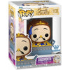 Pop Beauty and the Beast Cogsworth in Cobbler Pan Vinyl Figure Funko Shop Exclusive