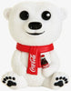 Pop Coca-Cola Polar Bear Flocked Vinyl Figure Box Lunch Exclusive