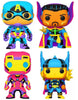 Pop Black Light Marvel Captain America / Iron Man / Thor / Doctor Strange Vinyl Figure 4-Pack Special Edition