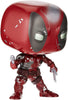 Pop Marvel 80th First Appearance Deadpool Damaged Metallic Vinyl Figure BoxLunch Exclusive #590