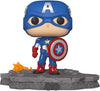 Pop Deluxe Marvel Avengers Assemble Series & Avengers Victory Shawarma Series Captain America Vinyl Figure Amazon Exclusive #589