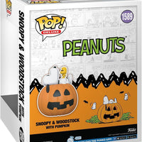 Pop Deluxe Peanuts Snoopy & Woodstock with Pumpkin Vinyl Figure #1589