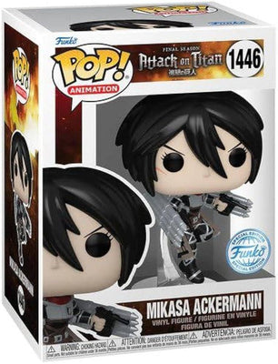 Pop Attack on Titan Mikasa Ackermann (Metallic) Vinyl Figure BBTS Exclusive #1446