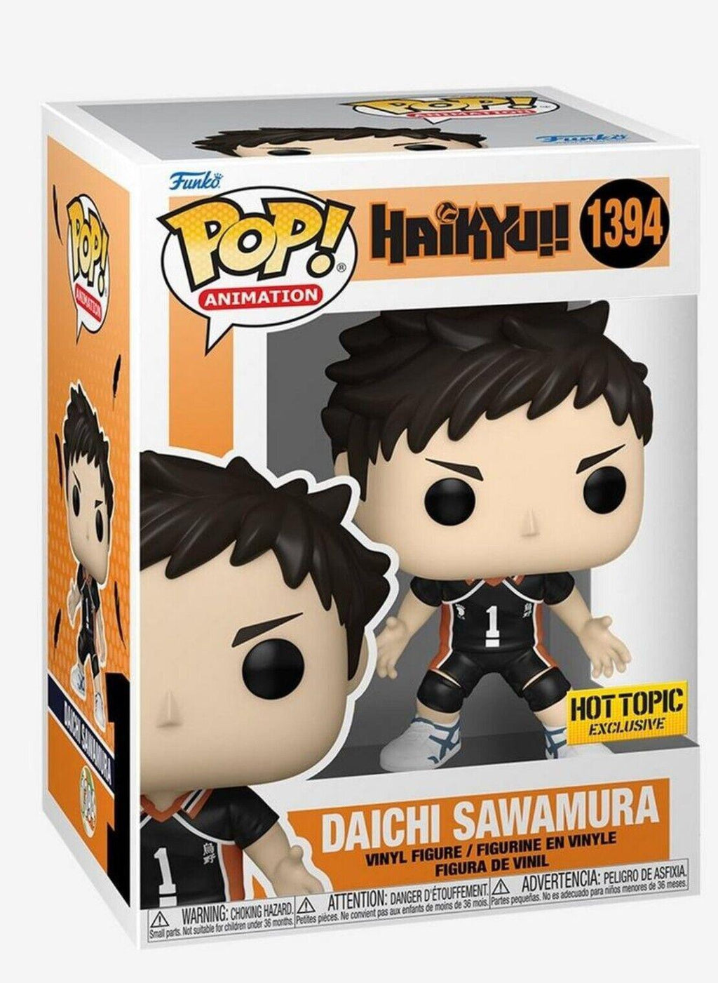 Pop Haikyu!! Daichi Sawamura Vinyl Figure Hot Topic Exclusive #1394