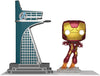 Pop Town Marvel Infinity Saga Age of Ultron Avengers Tower with Iron Man GITD PX Vinyl Figure #35
