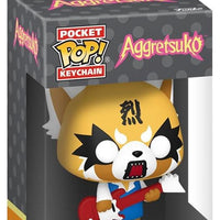 Pocket Pop Sanrio Aggretsuko with Guitar Vinyl Key Chain