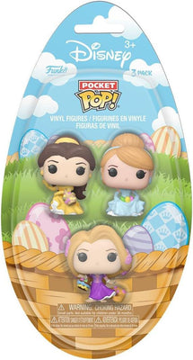 Pocket Pop Disney Easter  Belle, Cinderella, Rapunzel Vinyl Figure 3-Pack