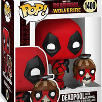 Pop Marvel Deadpool & Wolverine Deadpool with Headpool Vinyl Figure #1400