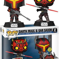 Pop Star Wars Darth Maul & Gar Saxon GITD Vinyl Figure 2 Pack