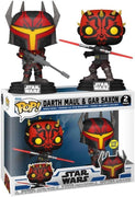 Pop Star Wars Darth Maul & Gar Saxon GITD Vinyl Figure 2 Pack