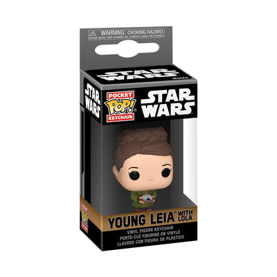 Pocket Pop Star Wars Obi-Wan Kenobi Young Leia with Lola Key Chain