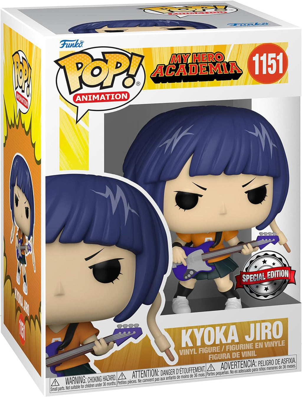 Pop My Hero Academia Kyoka Jiro (Guitar) Viinyl Figure Special Edition #1151