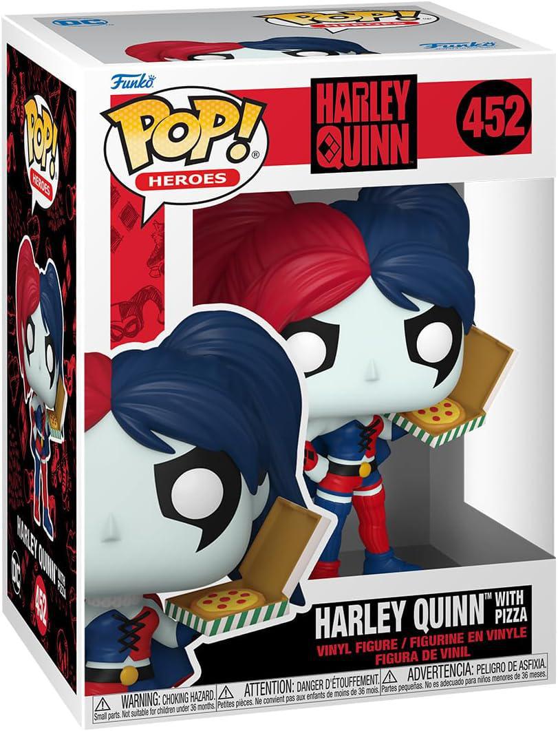 Pop DC Harley Quinn Harley Quinn with Pizza Vinyl Figure #452