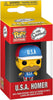 Pocket Pop Simpsons USA Homer Key Chain