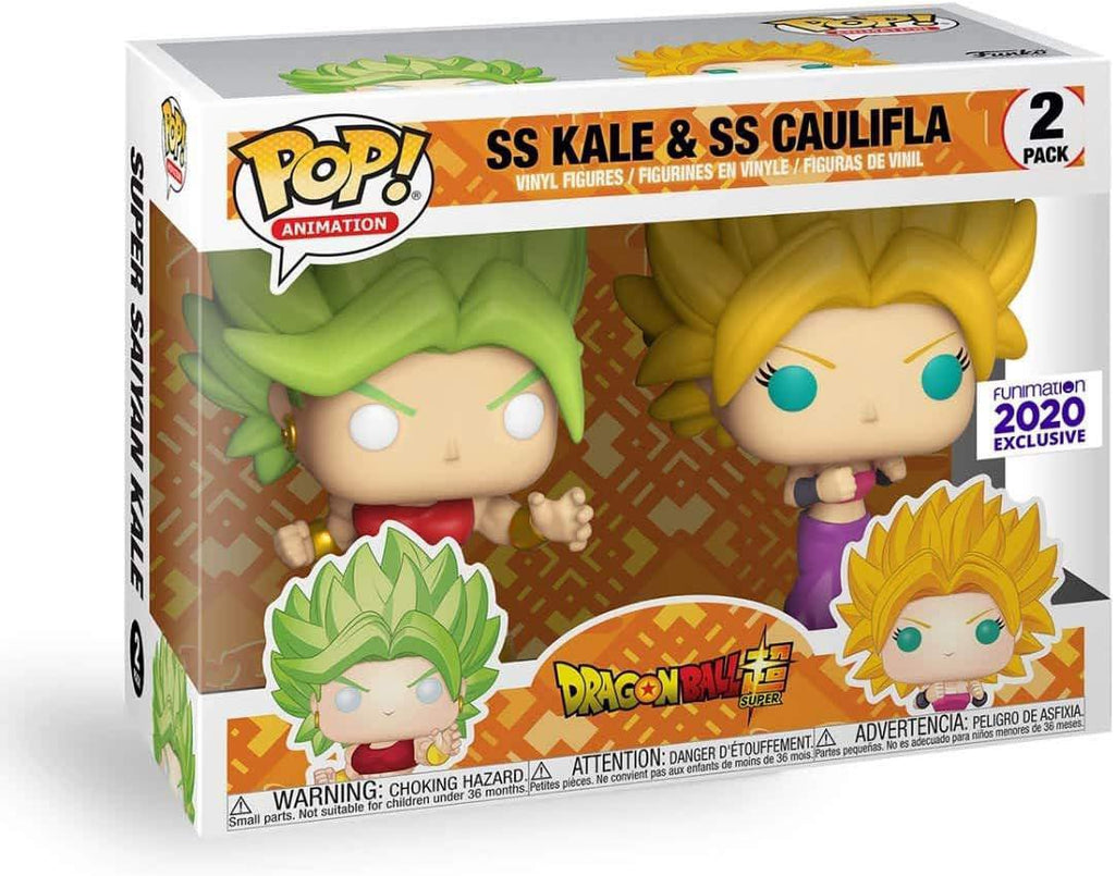 Pop Dragon Ball Super Kale & Caulifla Vinyl Figure Funimation Exclusive 2-Pack