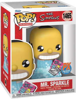 Pop Simpsons Mr. Sparkle Diamond Glitter Vinyl Figure PX Exclusive #1465