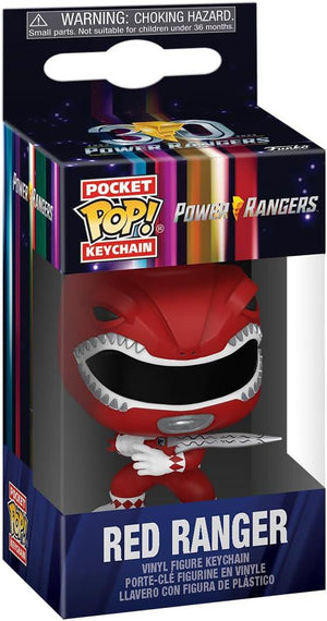 Pocket Pop Mighty Morphin Power Rangers 30th Anniversary Red Ranger Keychain