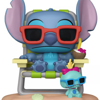 Pop Lilo & Stitch Stitch in Sunlounger Vinyl Figure #1639