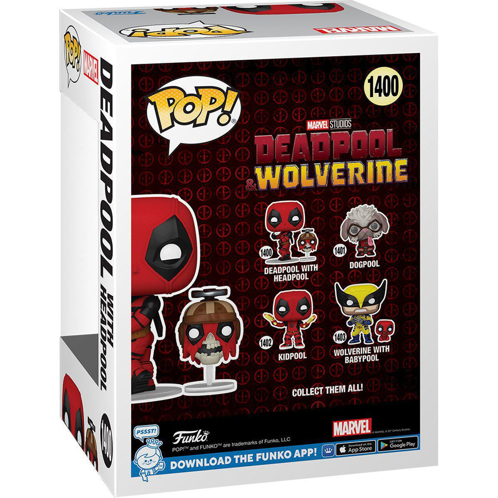 Pop Marvel Deadpool & Wolverine Deadpool with Headpool Vinyl Figure #1400