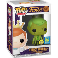 Pop Funko Freddy Funko as Toxic Rick Glow in the Dark Vinyl Figure Box of Fun Exclusive