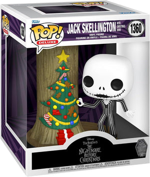 Pop Deluxe NBX 30th Anniversary Jack Skellington with Christmas Door Viny Figure #1360