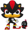 Pop Sonic the Hedgehog Shadow with Dark Chao Flocked Vinyl Figure #1151