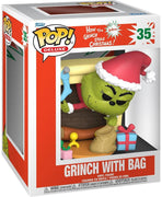 Pop Deluxe How the Grinch Stole Christmas Grinch with Bag Vinyl Figure #35