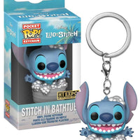 Pocket Pop Disney Lilo & Stitch Stitch in Bathtub Vinyl Keychain