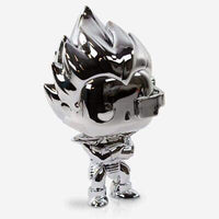 Pop Dragon Ball Z Vegeta Silver Chrome Vinyl Figure Funimation 25th Anniversary Exclusive #10