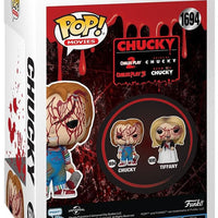 Pop Chucky Bride of Chucky Chucky Bloody Vinyl Figure EE Exclusive #1694