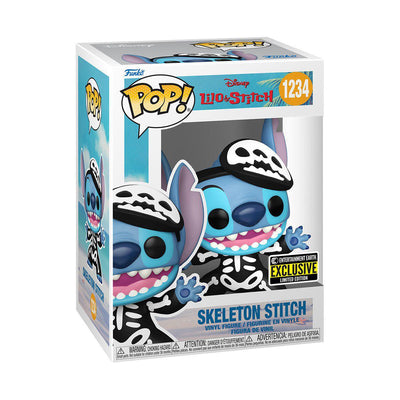 Pop Lilo & Stitch Skeleton Stitch Vinyl Figure EE Exclusive #1234