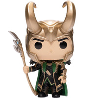 Pop Marvel Avengers Loki with Scepter Glow in the Dark Vinyl Figure EE Exclusive #985