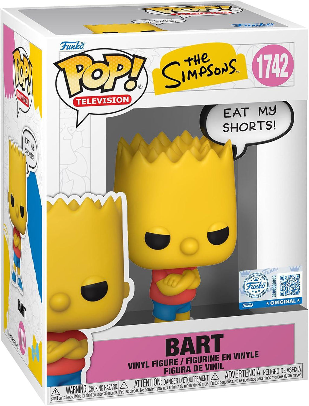 Pop Simpsons Bart Simpson Sayings Vinyl Figure #1742