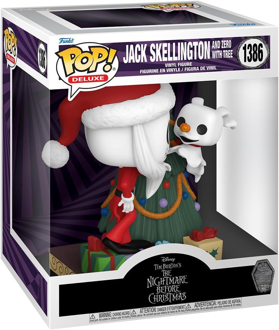 Pop Deluxe NBC 30th Anniversary Jack Skellington and Zero with Tree Vinyl Figure #1386