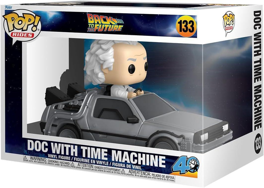 Pop Rides Back to the Future Doc with Time Machine Vinyl Figure #133