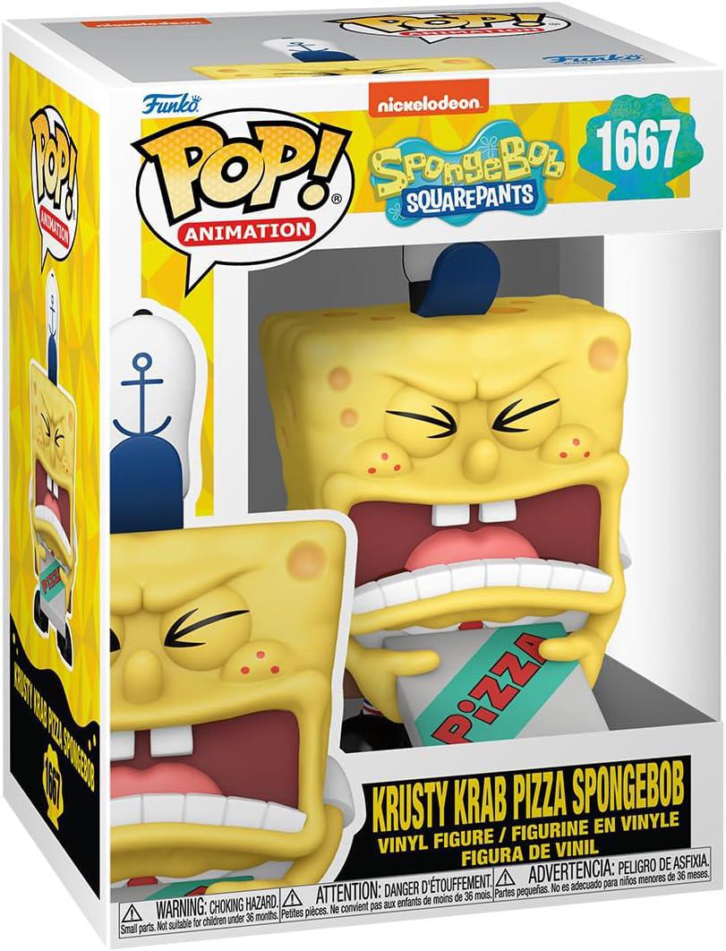 Pop Spongebob Squarepants 25th Anniversary Krusty Krab Pizza Spongebob Vinyl Figure #1667