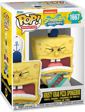 Pop Spongebob Squarepants 25th Anniversary Krusty Krab Pizza Spongebob Vinyl Figure #1667