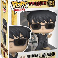 Pop Trigun Nicholas D. Wolfwood with Punisher Vinyl Figure #1559