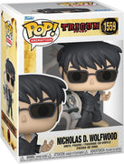 Pop Trigun Nicholas D. Wolfwood with Punisher Vinyl Figure #1559