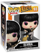 Pop Elvira Mistress of the Dark Elvira with Broom Vinyl Figure #93