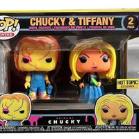 Pop Blacklight Bride of Chucky Chucky & Tiffany Vinyl Figure Hot Topic Exclusive 2-Pack