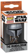 Pocket Pop Star Wars Mandalorian with Darksaber Vinyl Key Chain