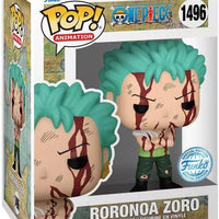 Pop One Piece Roronoa Zoro Vinyl Figure Funko Exclusive #1496